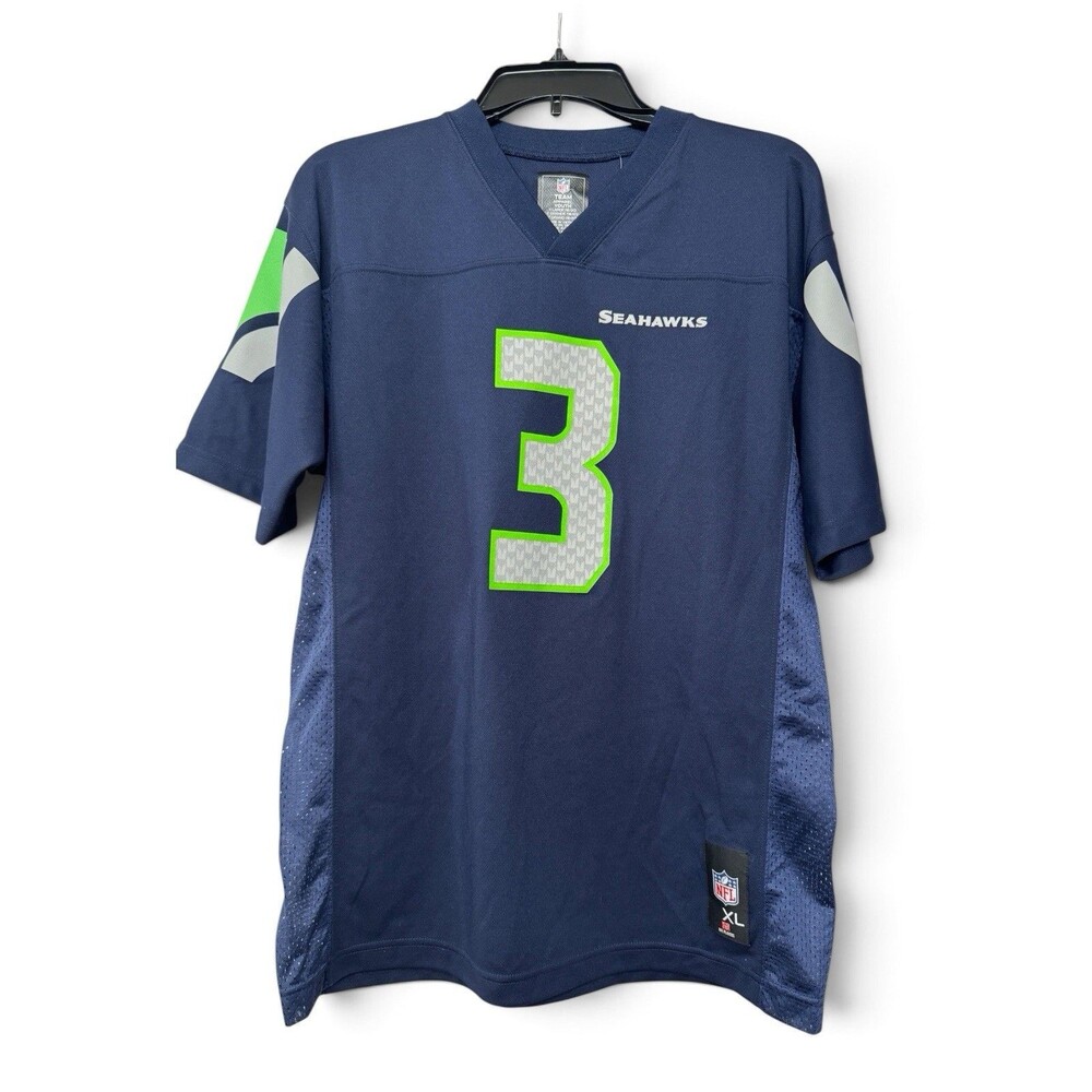 NWT Seattle Seahawks Russell Wilson Jersey Youth XL 18/20 Fits Women M, Men S